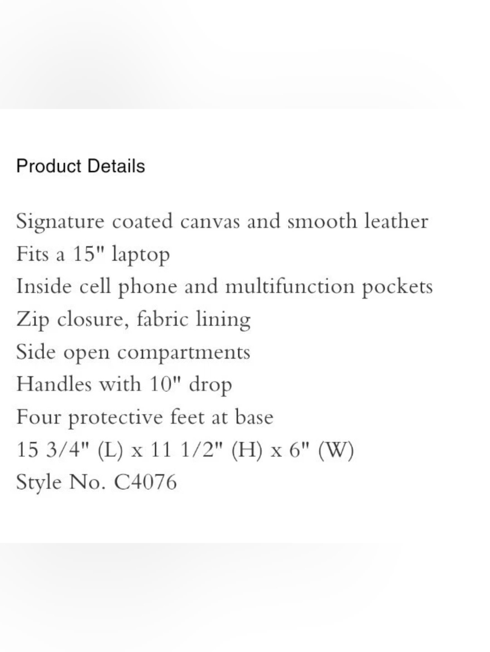 COACH TATUM 40 CARRYALL IN SIGNATURE CANVAS /LEATHER /BROWN/ BLACK - Picture 9 of 9